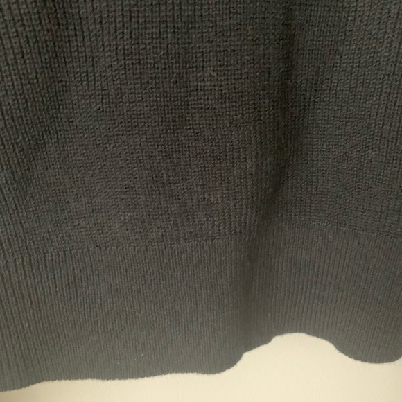 Bar III Faux Wrap V Neck Sweater Black - Picture 6 of 7